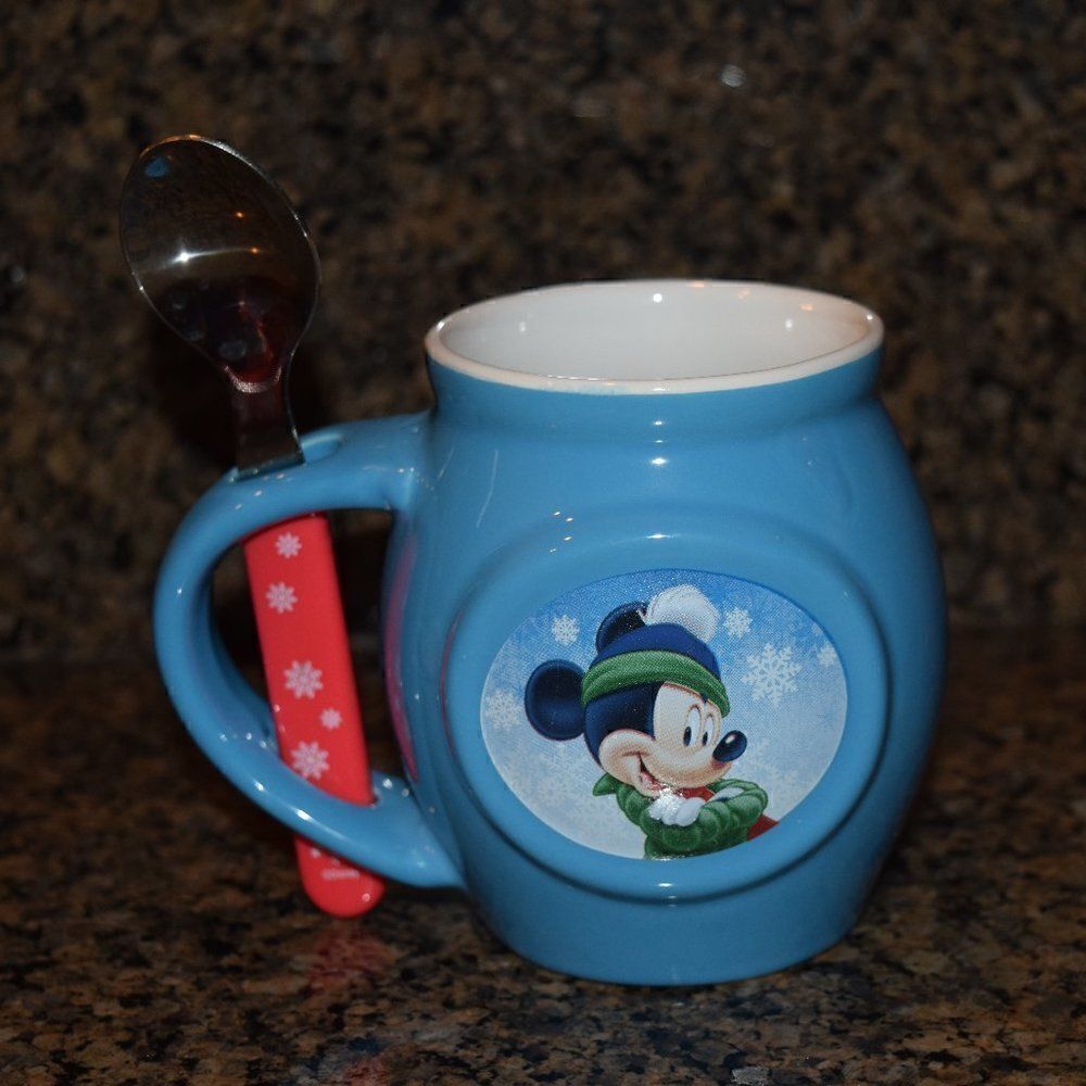 Mickey Mouse Character Mug with Spoon - Picture 2 of 4